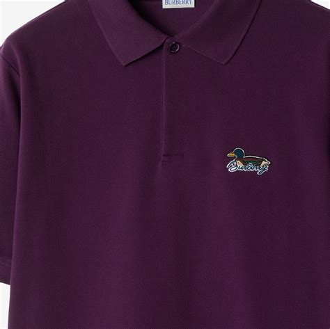 Cotton Polo Shirt in Pansy 